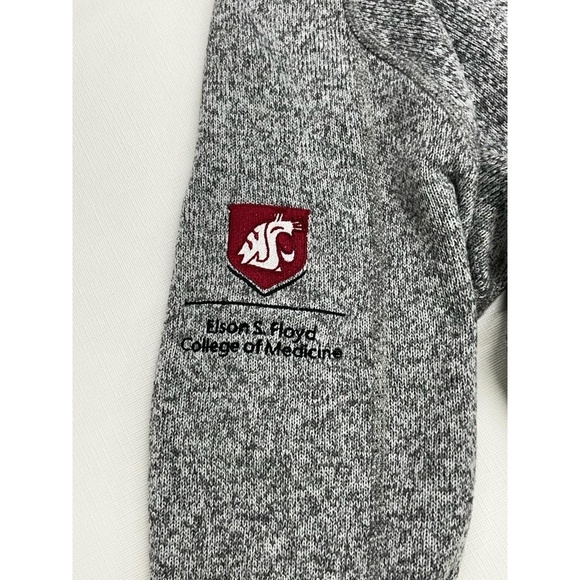 Patagonia Heathered Grey Womens 1/4 Zip Stand Collar Better Sweater Fleece Small - Picture 6 of 8